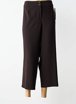 Pantacourt coupe droite taille normale marron JUMFIL femme