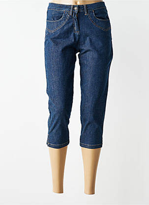 Pantacourt stretch taille normale bleu JUMFIL femme