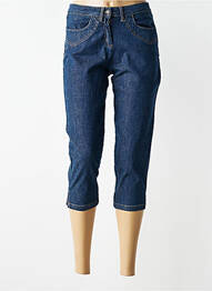 Pantacourt stretch taille normale bleu JUMFIL femme