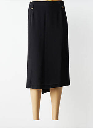 Jupe mi-longue coupe droite noir JUMFIL femme
