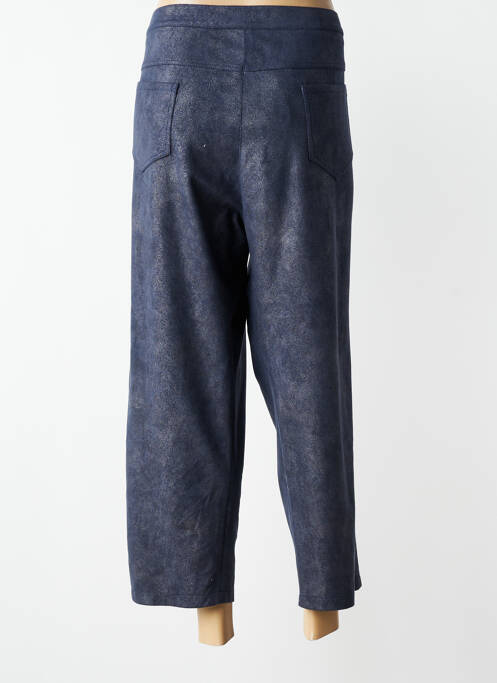 Pantacourt coupe droite taille normale bleu JUMFIL femme