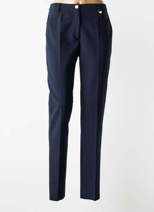 Pantalon slim taille élastique taille normale bleu JUMFIL femme