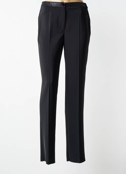 Pantalon slim tissage popeline taille normale noir JUMFIL femme