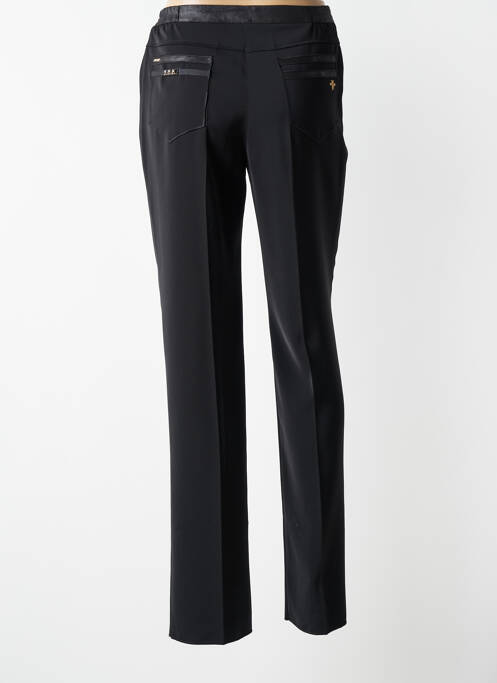 Pantalon slim tissage popeline taille normale noir JUMFIL femme
