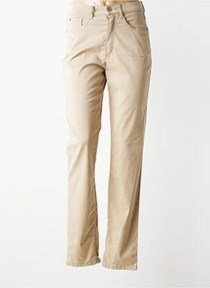 Jeans coupe slim taille normale taille normale beige BRUNO SAINT HILAIRE femme
