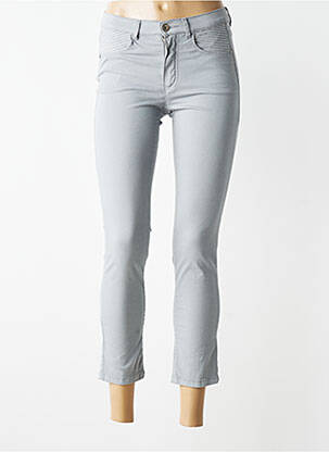 Jeans coupe slim taille normale taille normale gris BRUNO SAINT HILAIRE femme