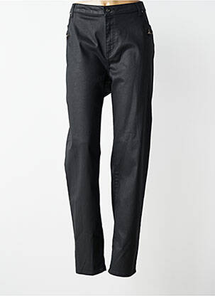 Pantalon slim tissage enduit taille normale noir JUMFIL femme