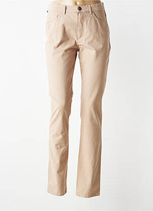 Jeans coupe slim taille normale taille normale beige BRUNO SAINT HILAIRE femme
