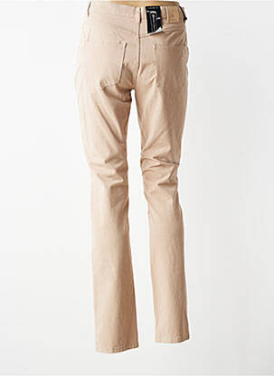 Jeans coupe slim taille normale taille normale beige BRUNO SAINT HILAIRE femme