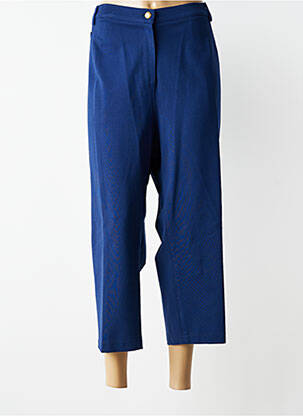 Pantacourt coupe droite taille normale bleu JUMFIL femme