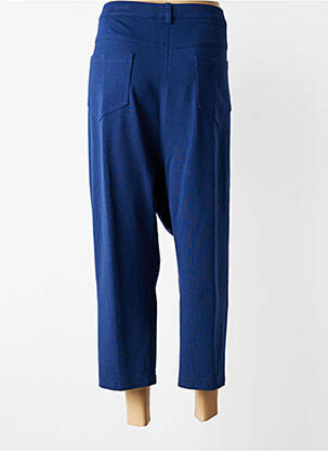 Pantacourt coupe droite taille normale bleu JUMFIL femme