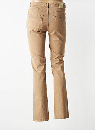 Jeans coupe slim stretch taille normale beige BRUNO SAINT HILAIRE femme