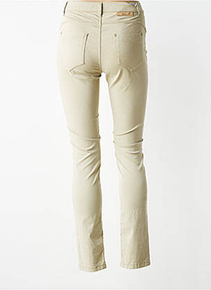 Jeans coupe slim taille normale taille normale vert BRUNO SAINT HILAIRE femme