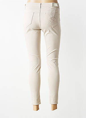 Jeans coupe slim taille normale taille normale beige CARLA KOPS femme