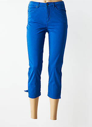 Pantacourt stretch taille normale bleu JUMFIL femme