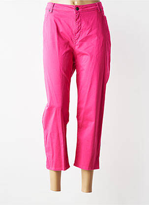 Pantacourt stretch taille normale rose MERI & ESCA femme