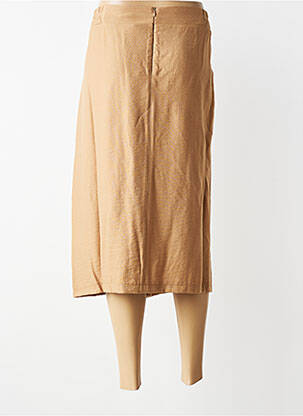 Jupe mi-longue coupe droite beige MERI & ESCA femme