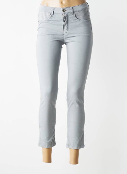 Jeans coupe slim taille normale taille normale gris BRUNO SAINT HILAIRE femme