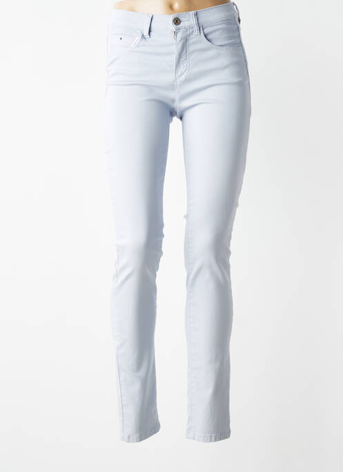Jeans coupe slim stretch taille normale bleu BRUNO SAINT HILAIRE femme