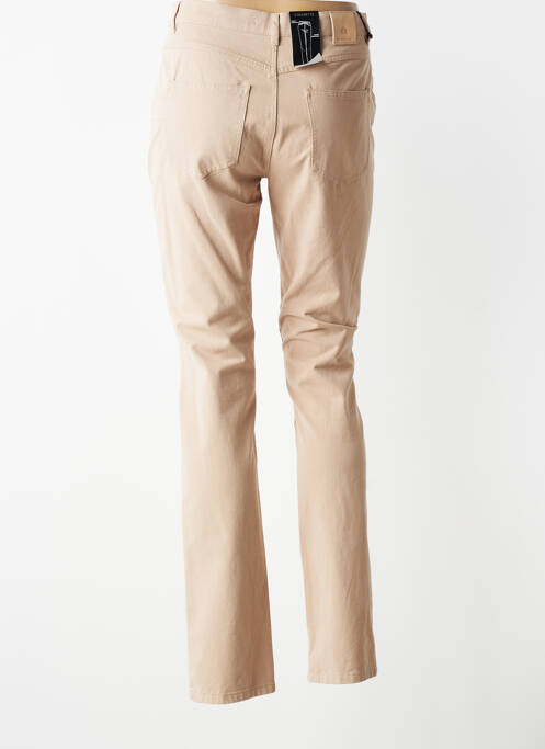 Jeans coupe slim taille normale taille normale beige BRUNO SAINT HILAIRE femme