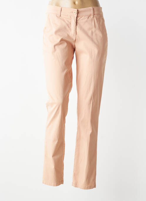 Pantalon chino tissage popeline taille normale rose CARLA KOPS femme