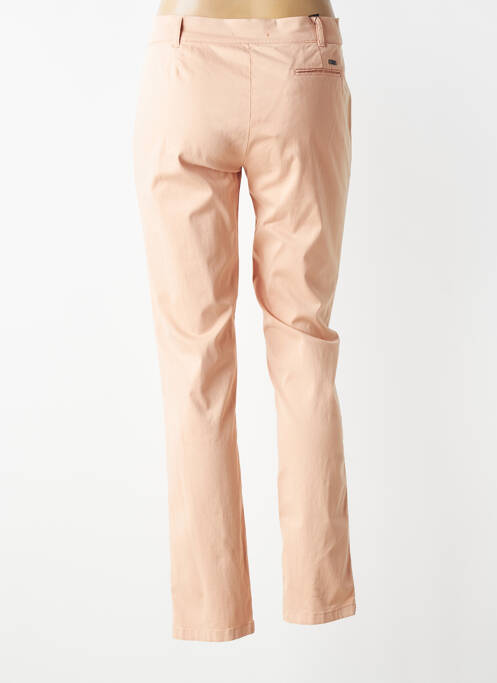Pantalon chino tissage popeline taille normale rose CARLA KOPS femme