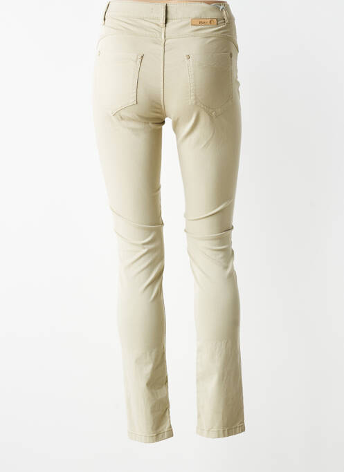 Jeans coupe slim taille normale taille normale vert BRUNO SAINT HILAIRE femme