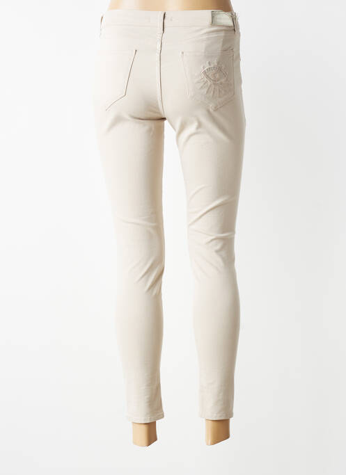 Jeans coupe slim taille normale taille normale beige CARLA KOPS femme