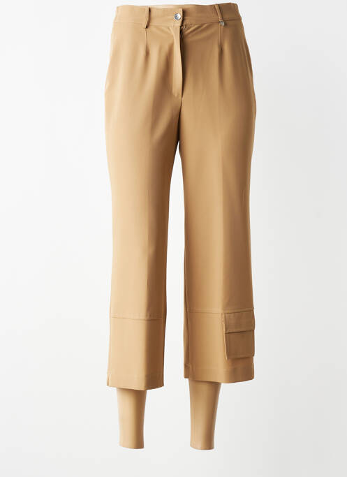 Pantacourt taille haute taille haute beige JUMFIL femme