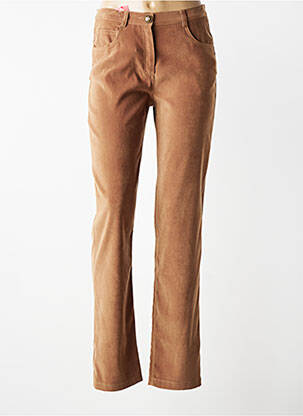 Pantalon slim stretch taille normale beige JUMFIL femme