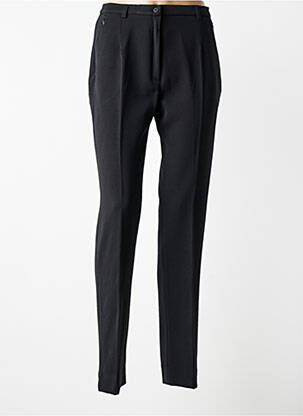 Pantalon slim taille haute taille haute noir GUY DUBOUIS femme