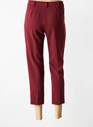 Pantacourt taille élastique taille normale rouge fonce JUMFIL femme