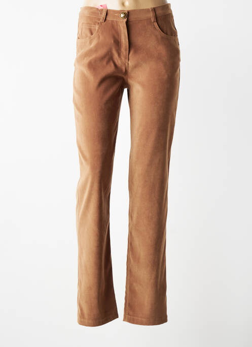 Pantalon slim stretch taille normale beige JUMFIL femme