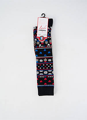 Chaussettes coutures renforcées noir LABONAL femme