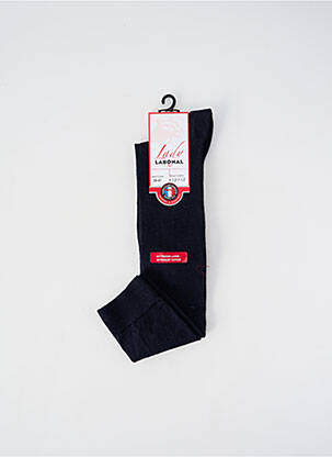 Chaussettes coutures renforcées bleu LABONAL femme