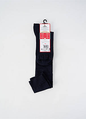 Chaussettes coutures renforcées bleu LABONAL femme