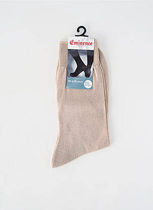 Chaussettes stretch beige EMINENCE homme