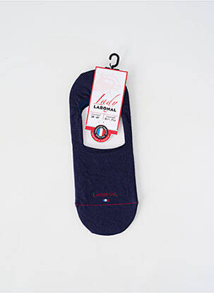 Chaussettes coutures renforcées bleu LABONAL femme