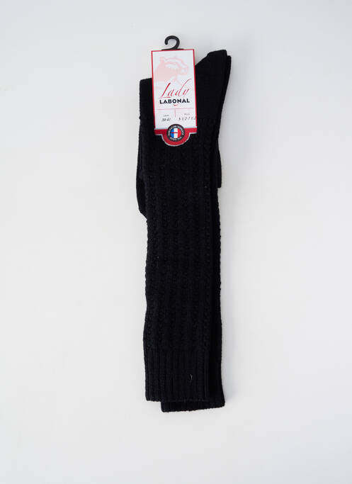 Chaussettes maintien élastique noir LABONAL femme