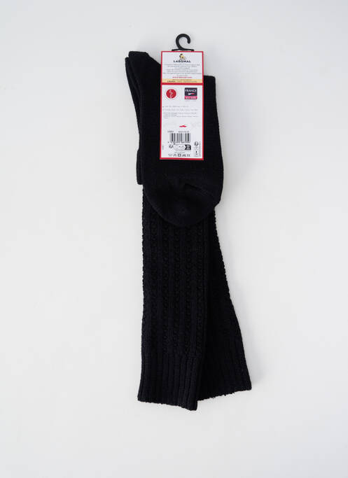 Chaussettes maintien élastique noir LABONAL femme
