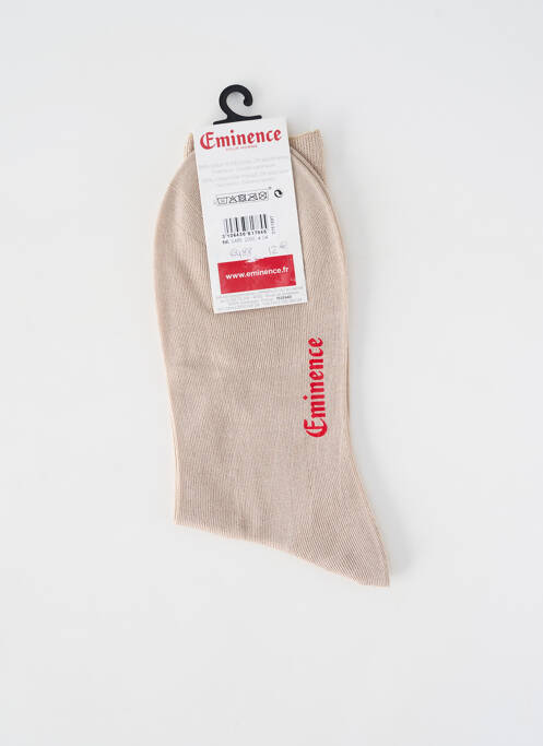 Chaussettes maille fine beige EMINENCE homme