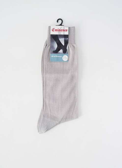 Chaussettes maille fine gris EMINENCE homme