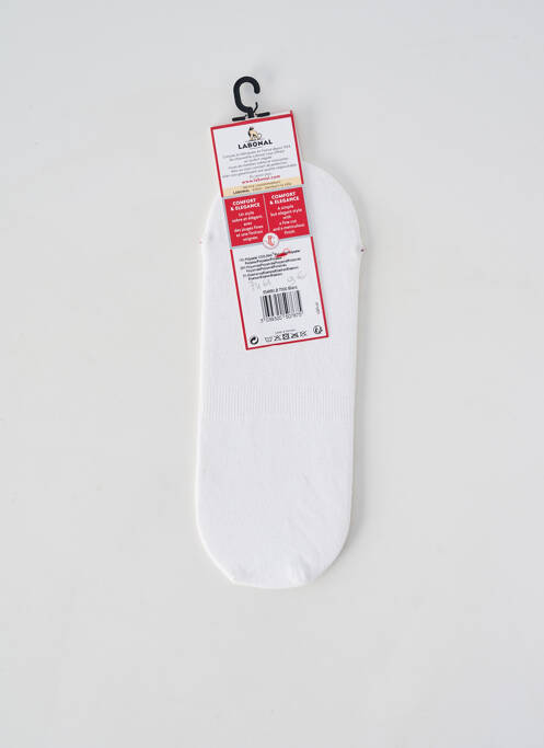 Chaussettes coutures renforcées blanc LABONAL femme