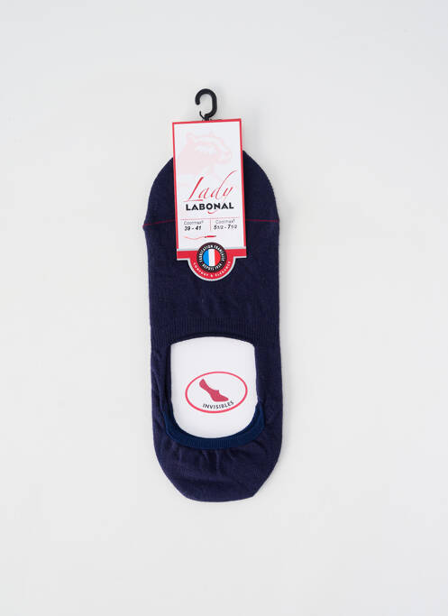 Chaussettes coutures renforcées bleu LABONAL femme