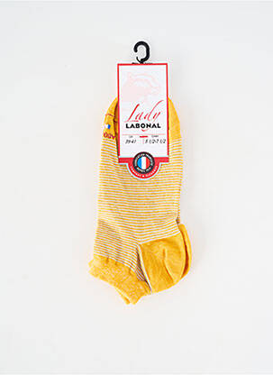 Chaussettes stretch jaune LABONAL femme