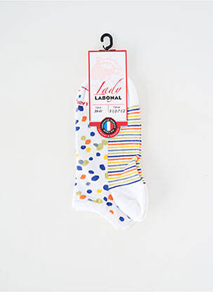 Chaussettes stretch blanc LABONAL femme