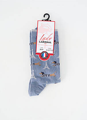 Chaussettes stretch bleu LABONAL femme