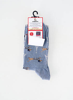 Chaussettes stretch bleu LABONAL femme