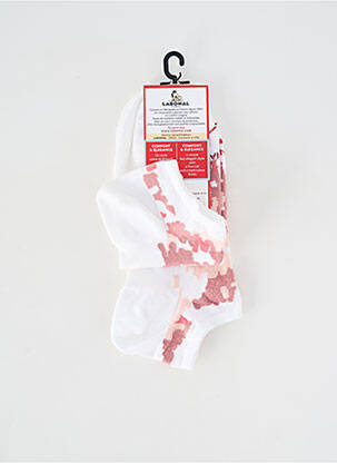 Chaussettes imprimé fantaisie rose LABONAL femme