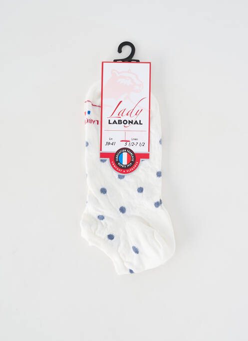 Chaussettes stretch blanc LABONAL femme